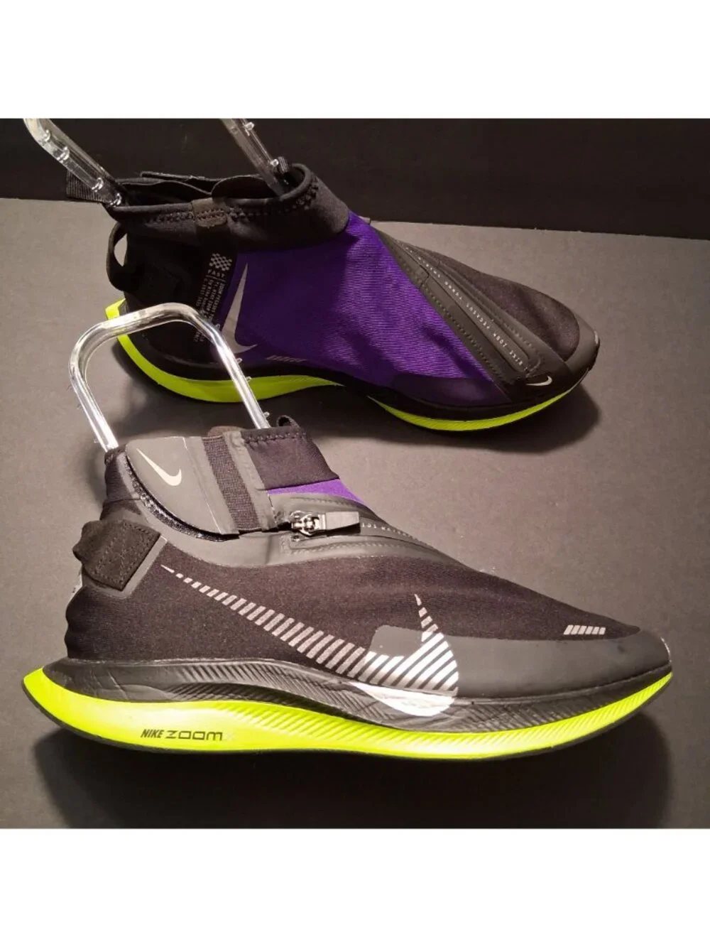 Nike Zoom Pegasus Turbo Shield Running Shoes Purple/Black Volt Mens Size 10